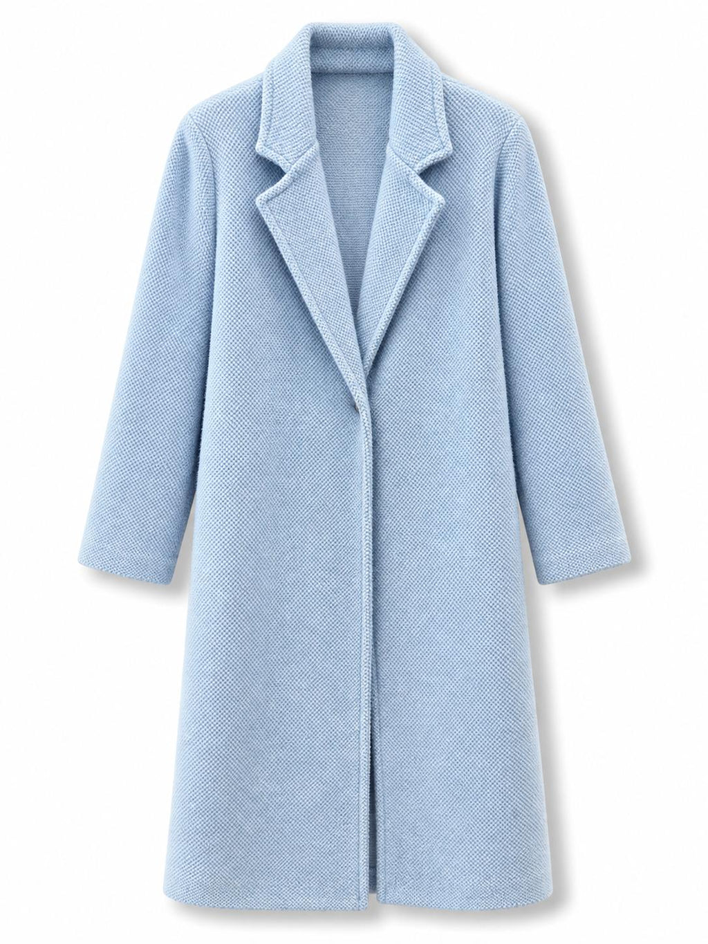 Cappotto lungo pelosetto Azzurro