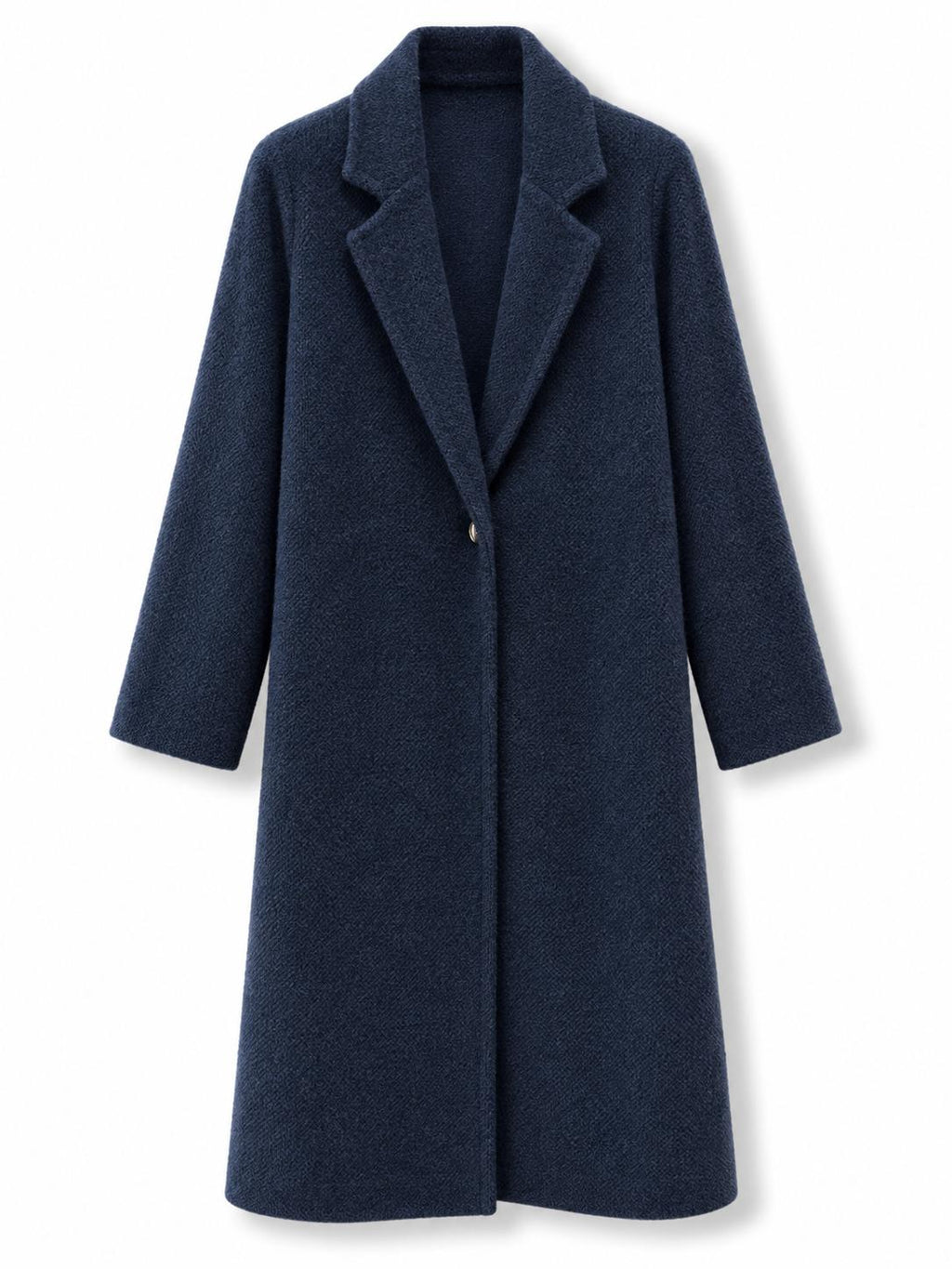 Cappotto lungo pelosetto Blu