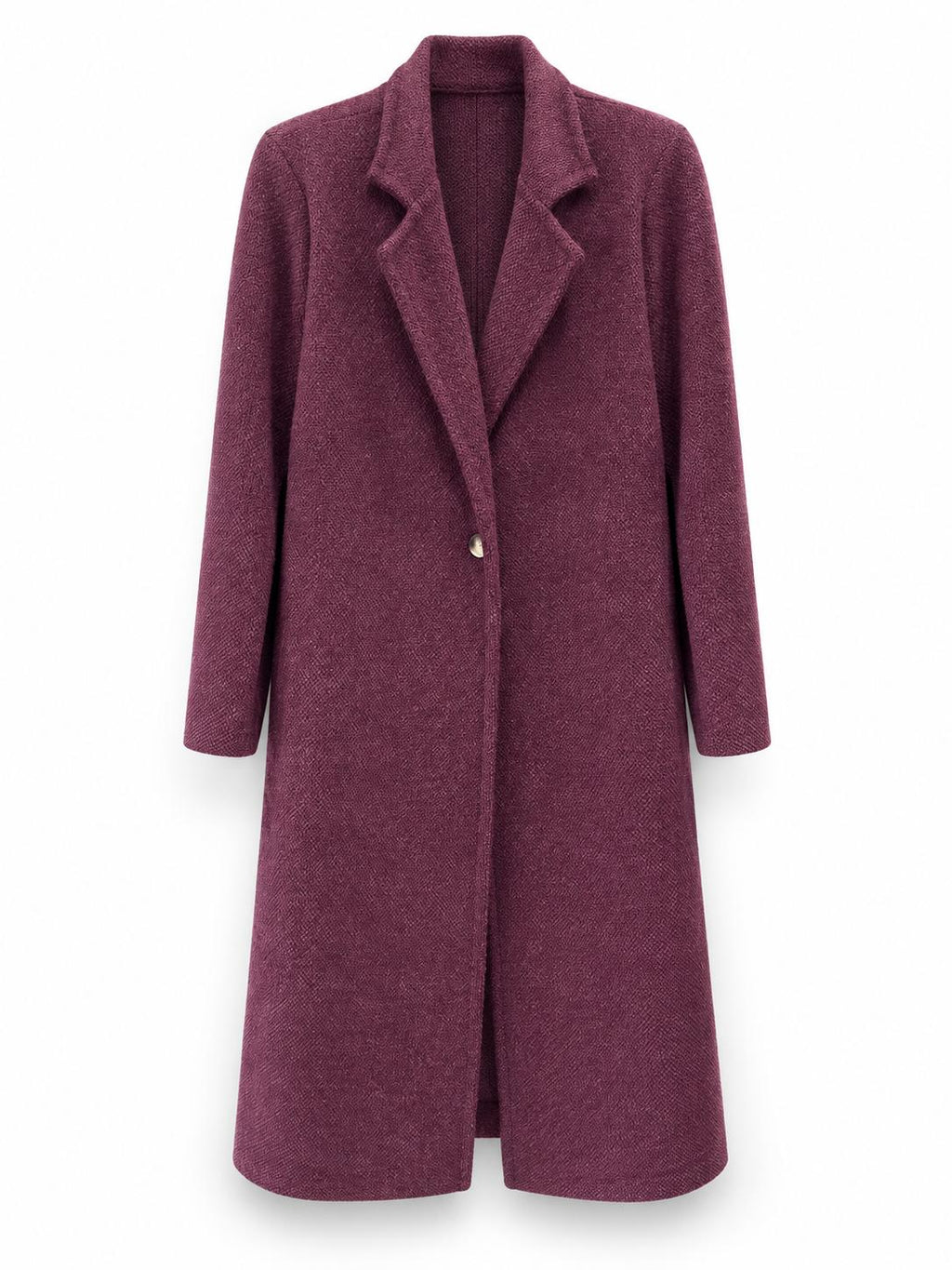 Cappotto lungo pelosetto Bordeaux