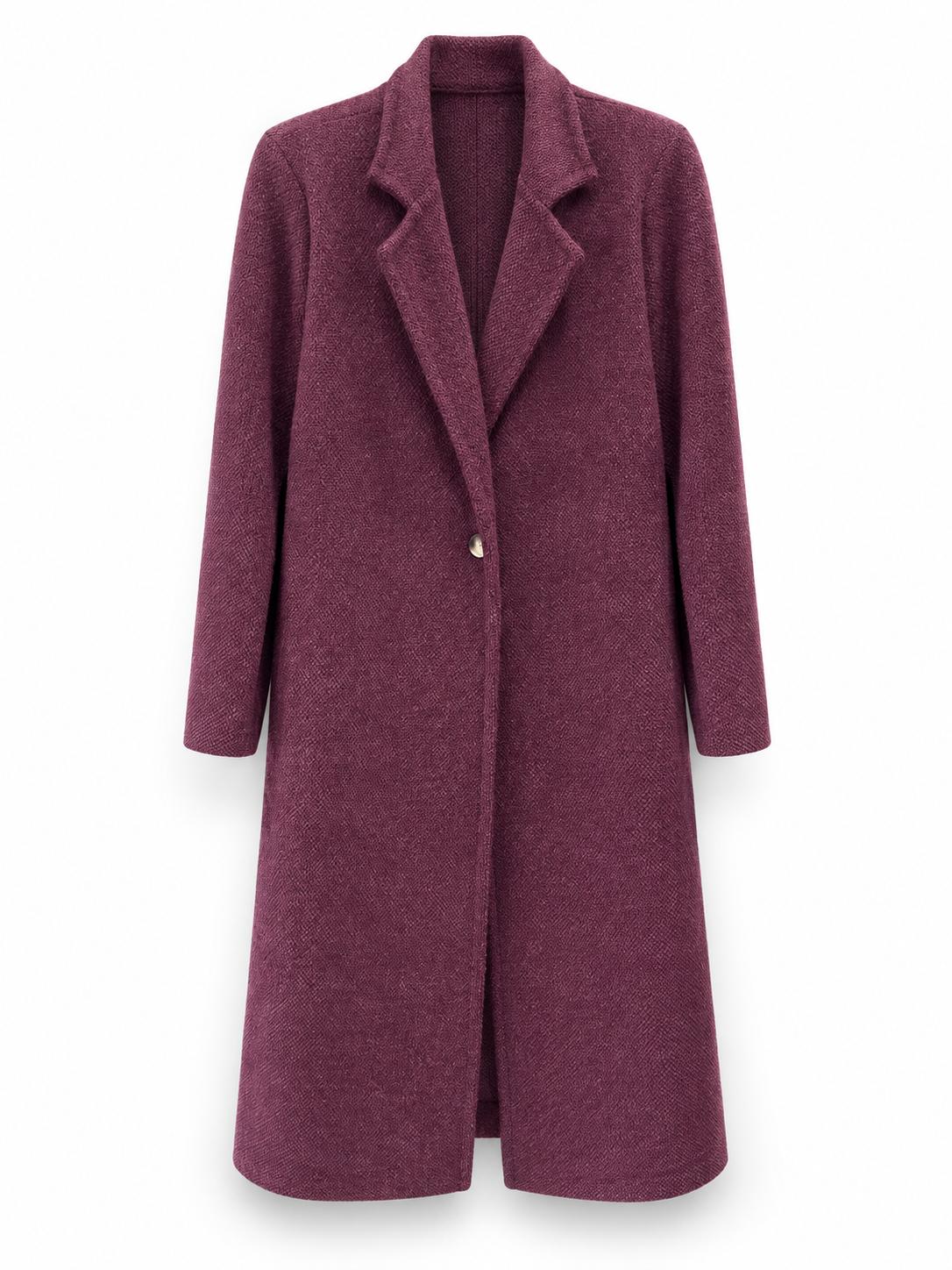 Cappotto lungo pelosetto Bordeaux