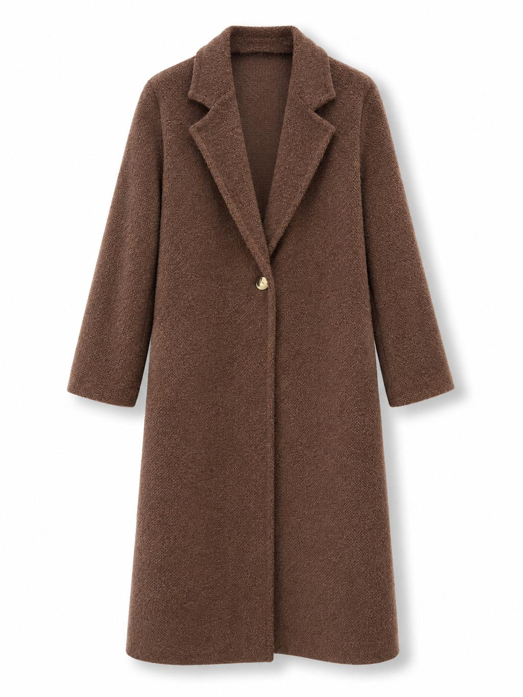 Cappotto lungo pelosetto Marrone