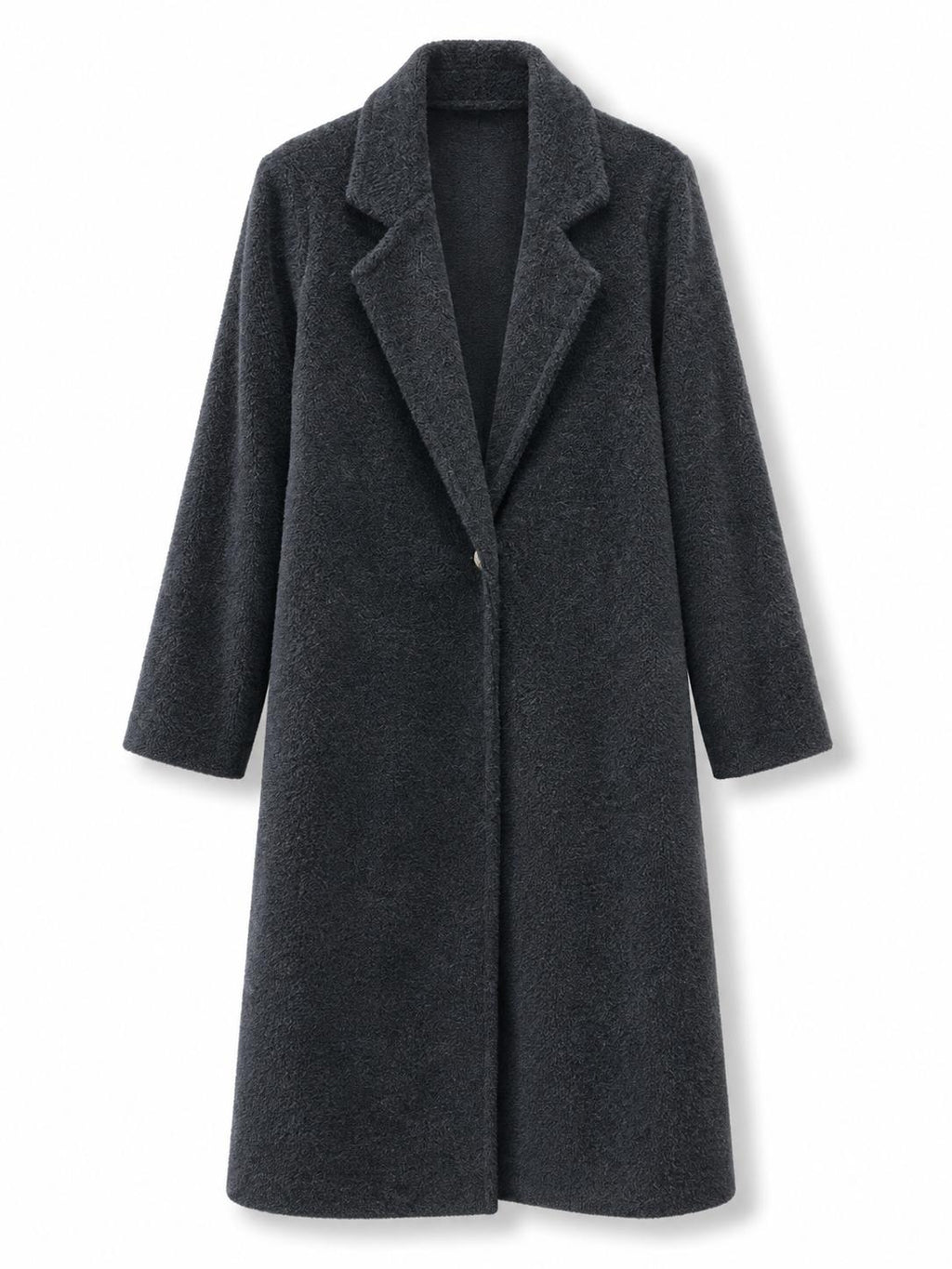 Cappotto lungo pelosetto Nero