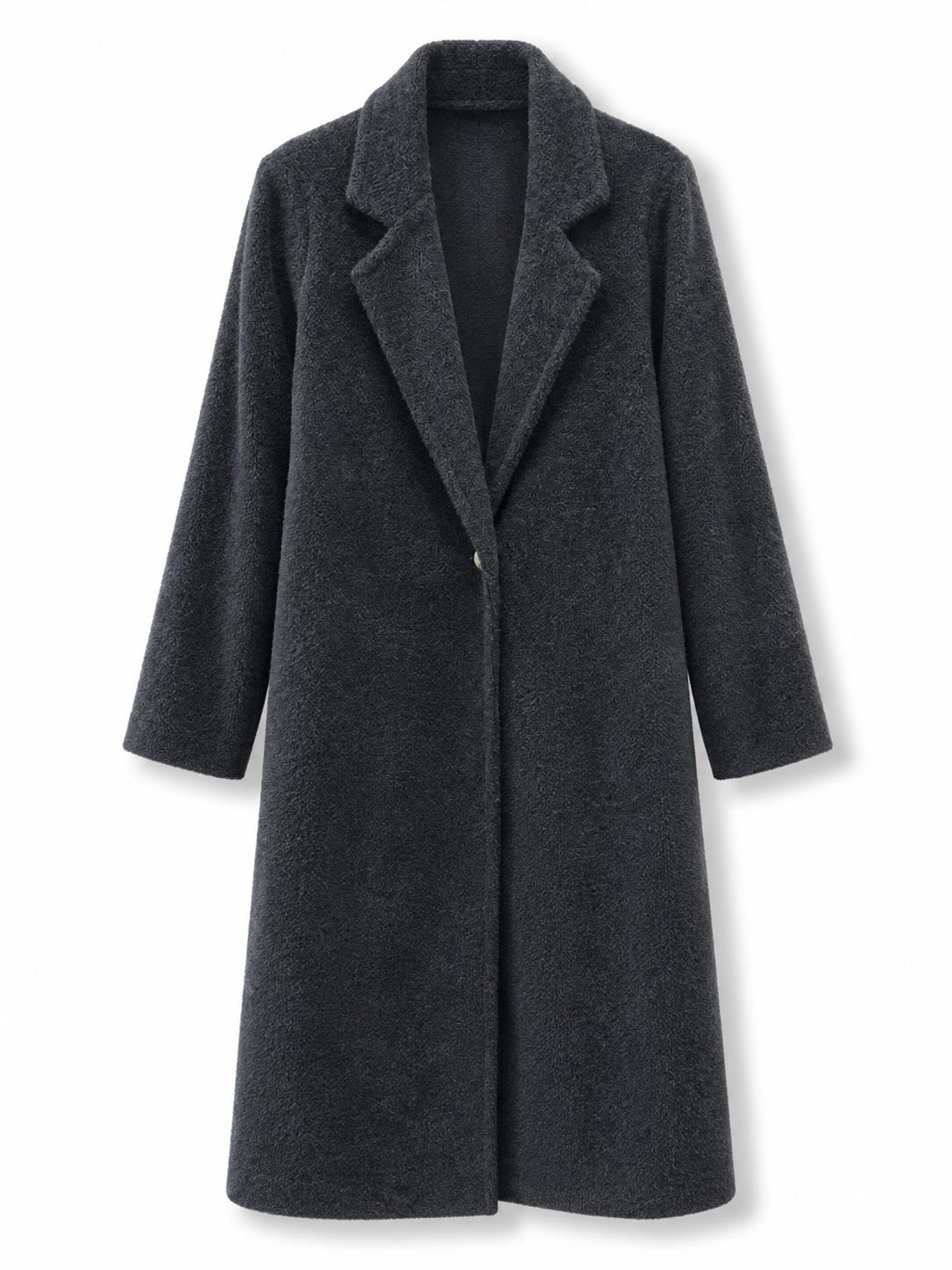 Cappotto lungo pelosetto Nero