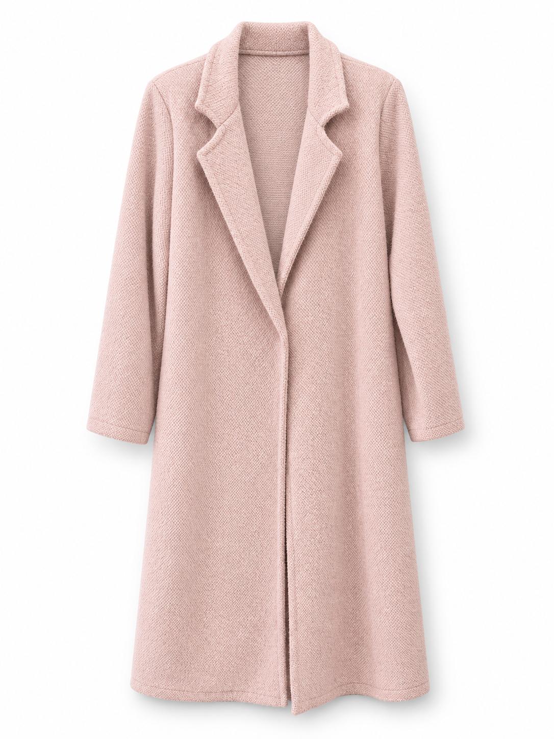 Cappotto lungo pelosetto Rosa