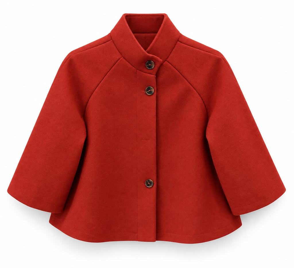 Cappotto mantella Mattone