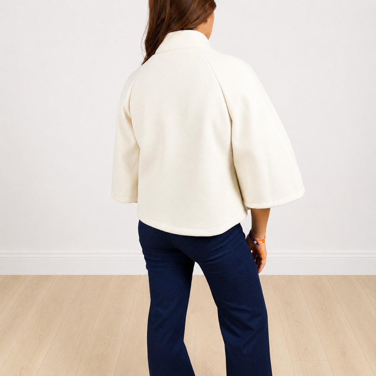 Cappotto mantella Panna