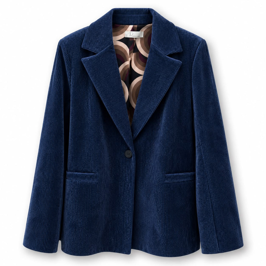 giacca completo velluto Blu