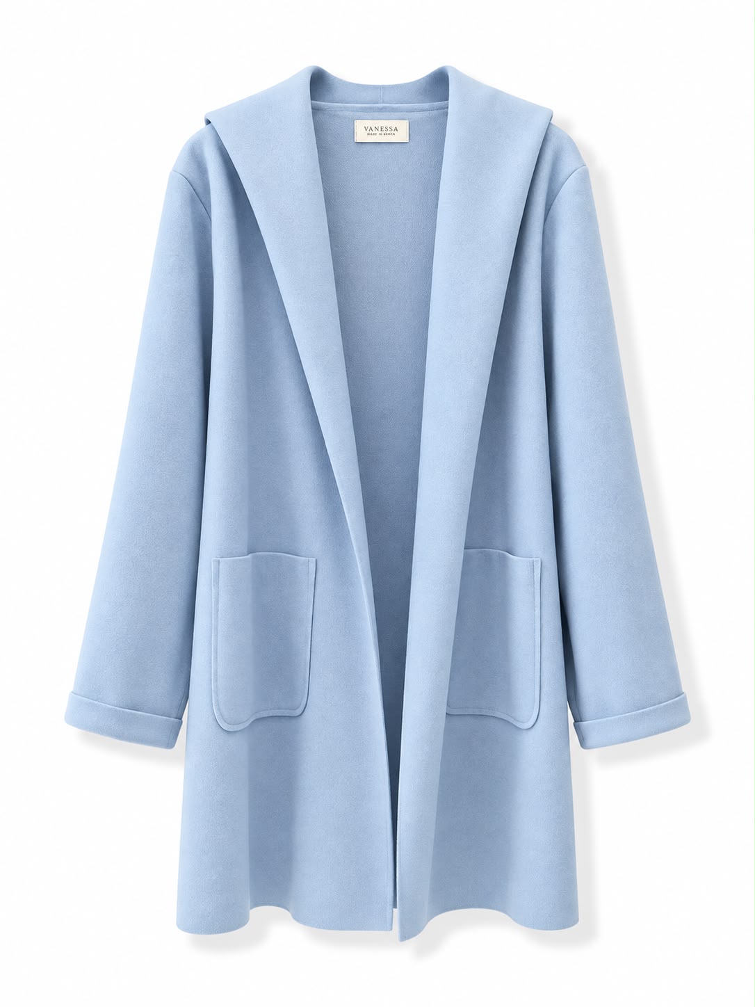 Cappotto con cappuccio Azzurro