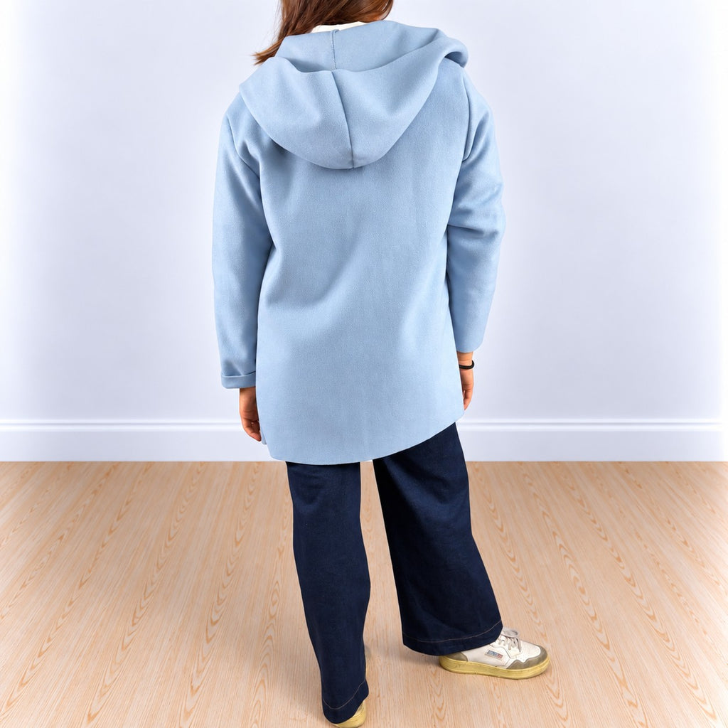Cappotto con cappuccio Azzurro