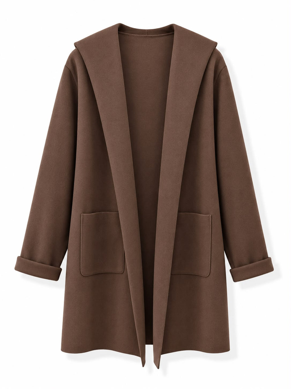 Cappotto con cappuccio Marrone