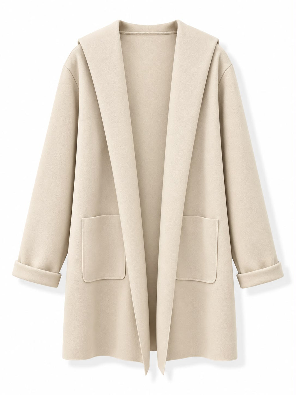 Cappotto con cappuccio Panna
