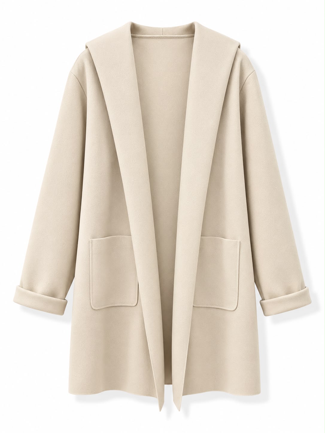 Cappotto con cappuccio Panna