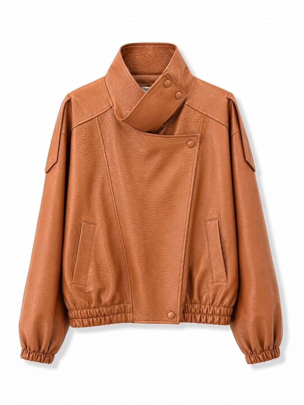 Biker ecopelle Cuoio