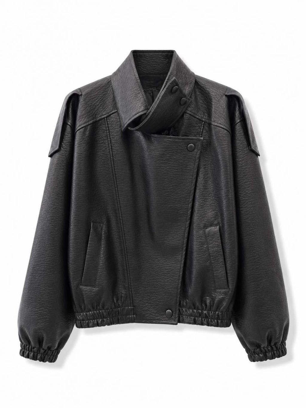 Biker ecopelle Nero
