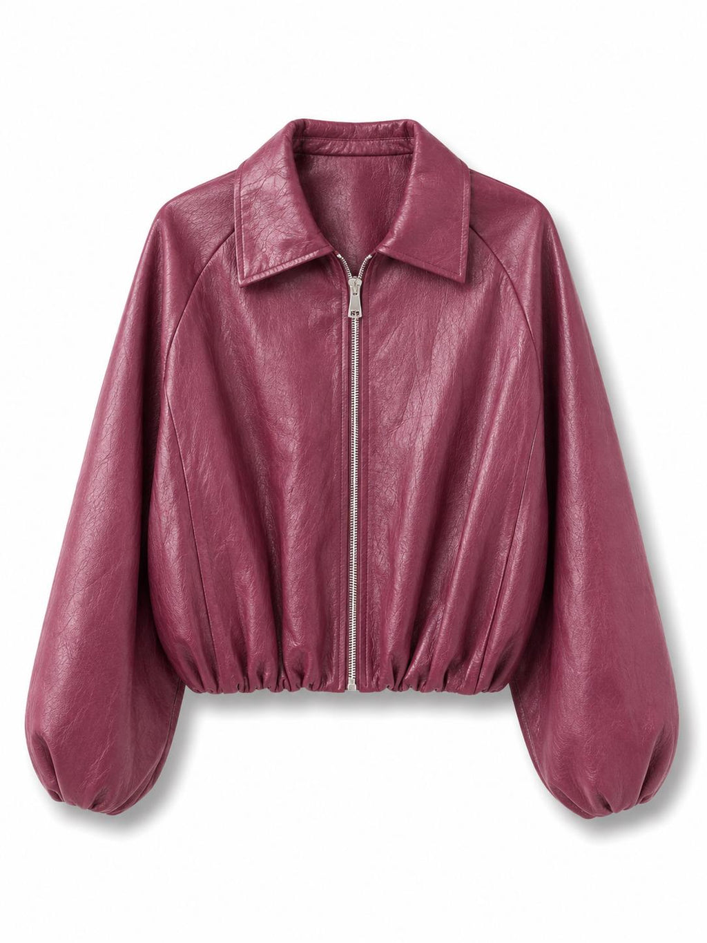Bomber ecopelle Bordeaux
