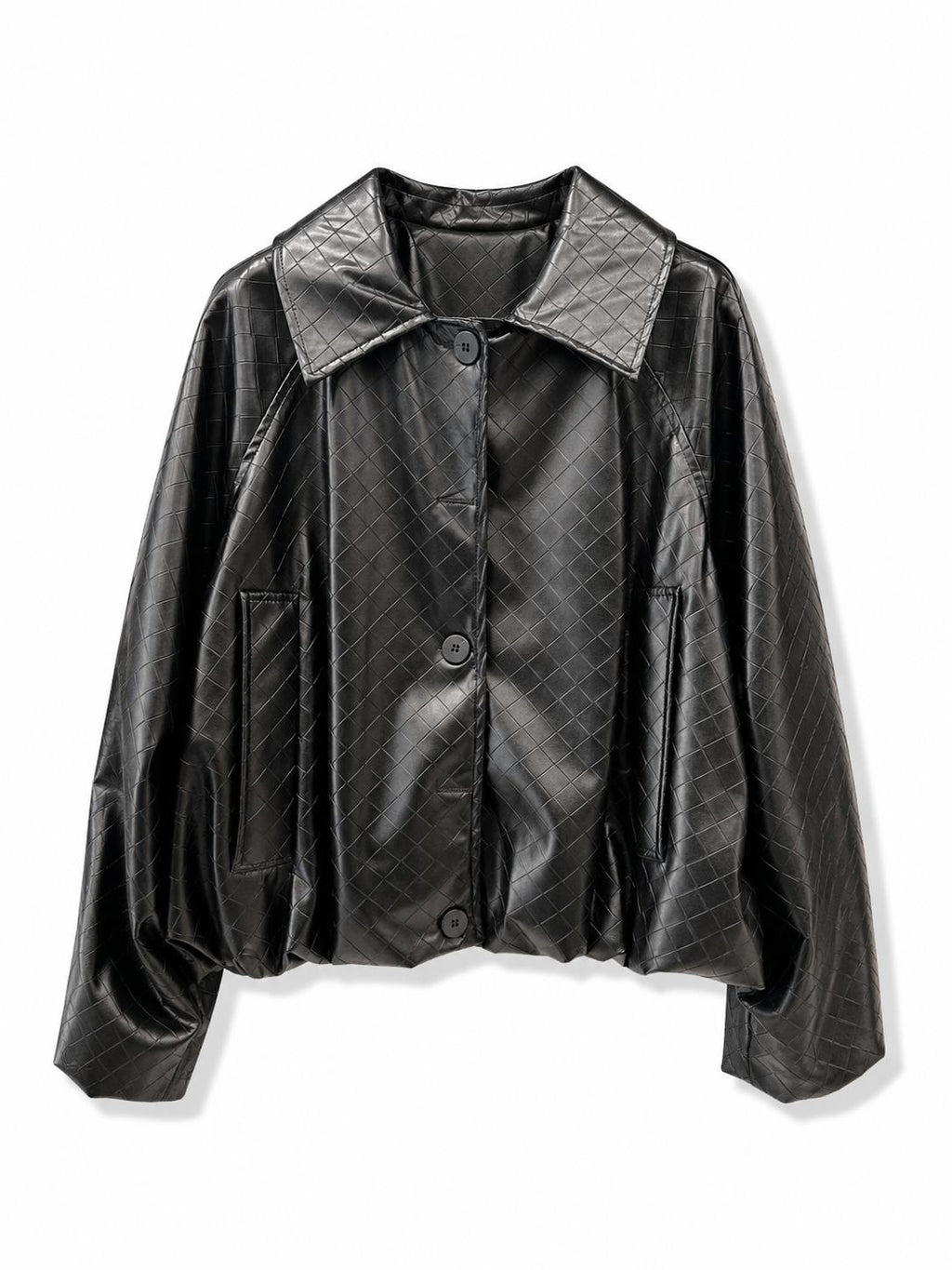 Bomber intrecciato Nero
