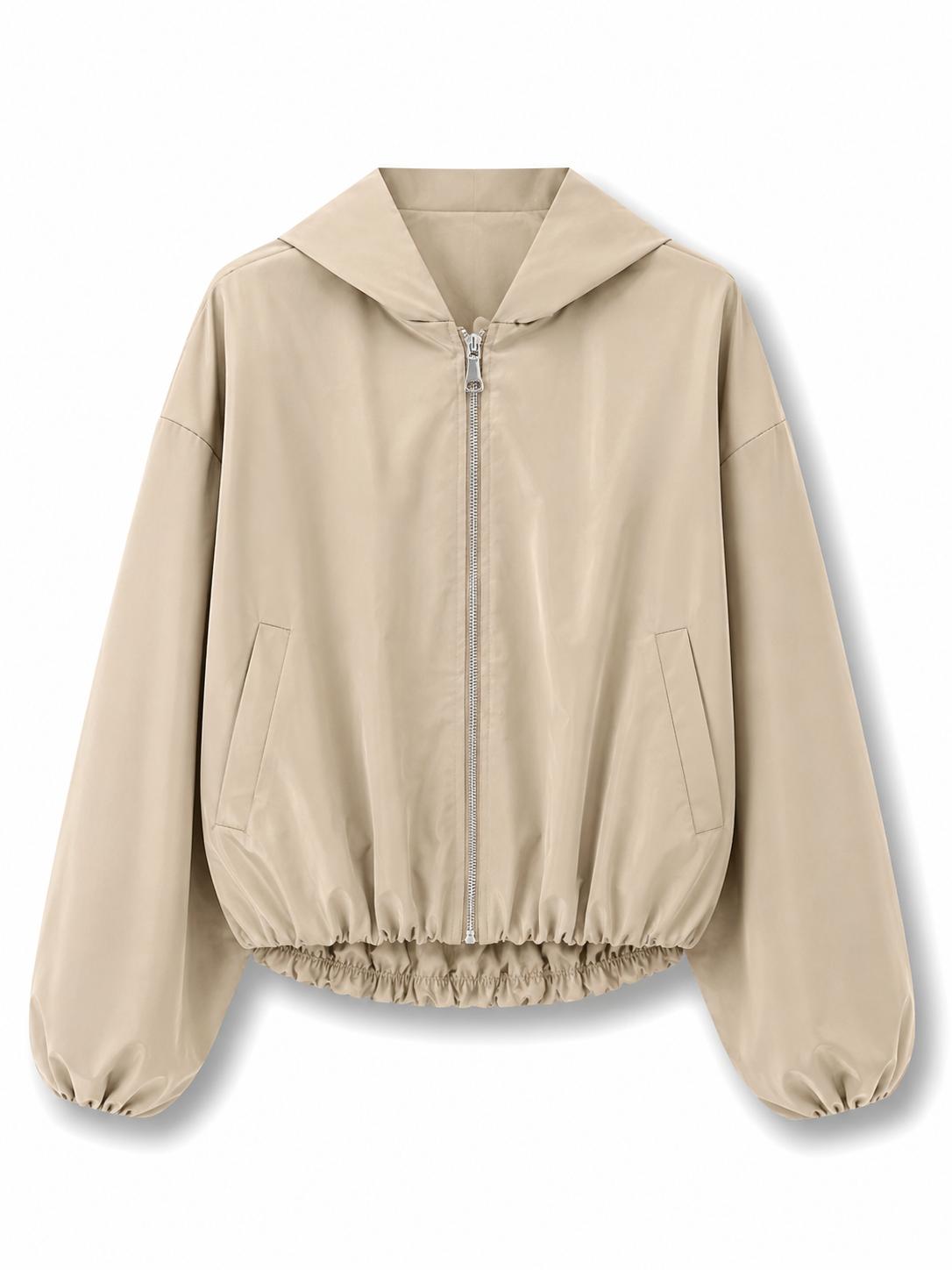 Bomber impermeabile Beige
