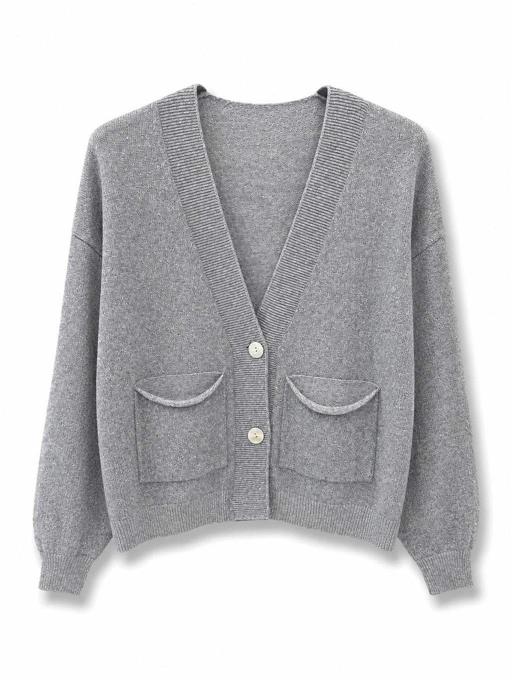 Cardigan con paillettes Grigio