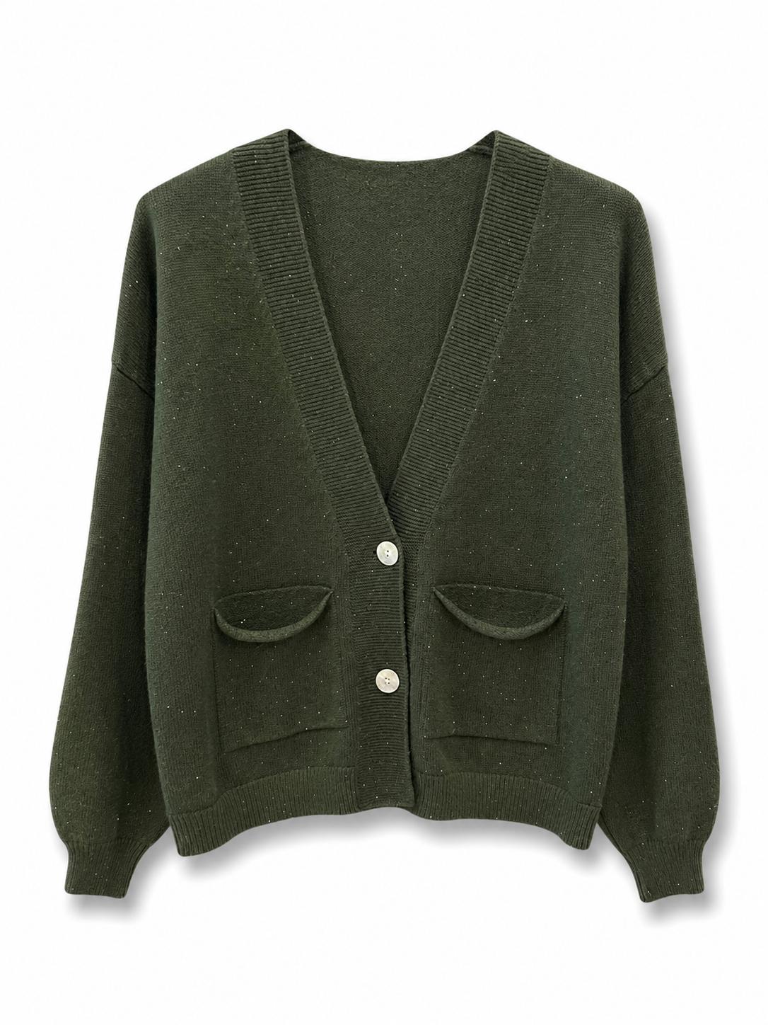 Cardigan con paillettes Verdone