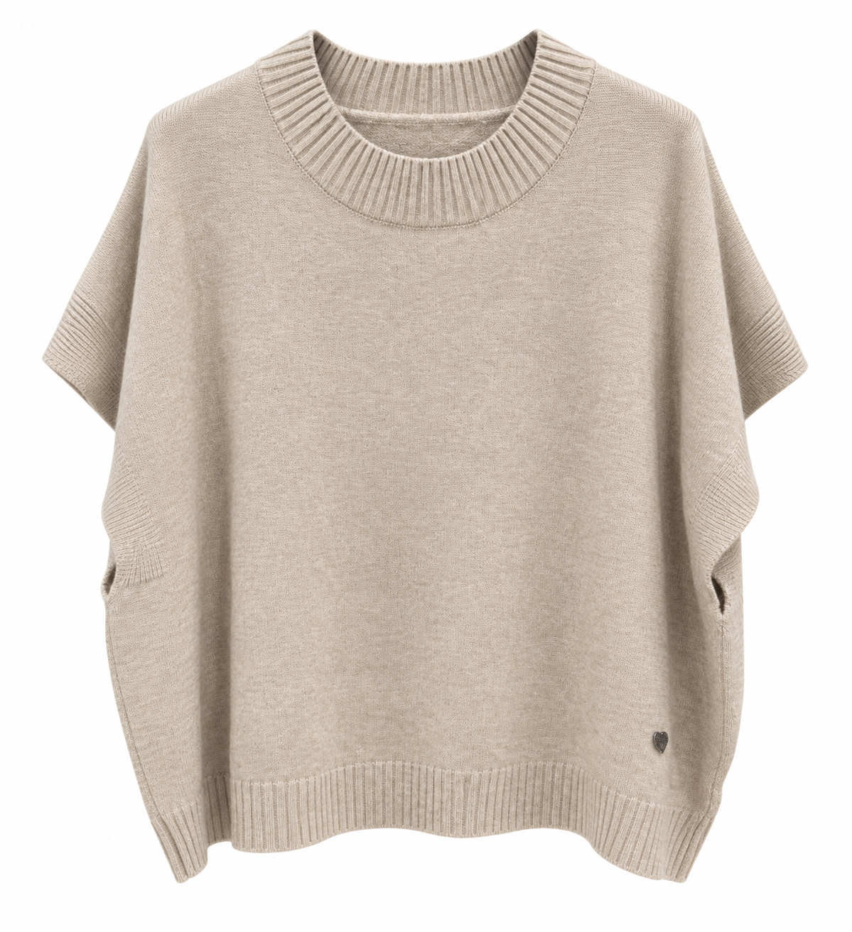 Smanicato largo Beige