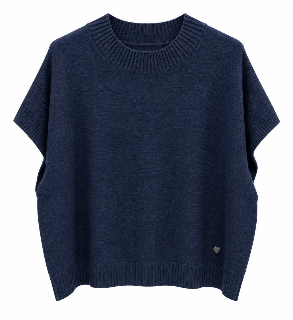 Smanicato largo Blu