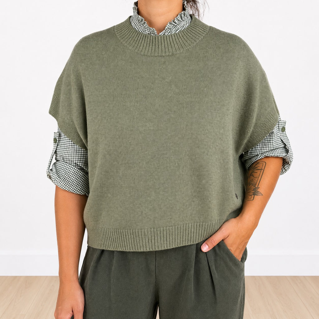Smanicato largo Verde militare