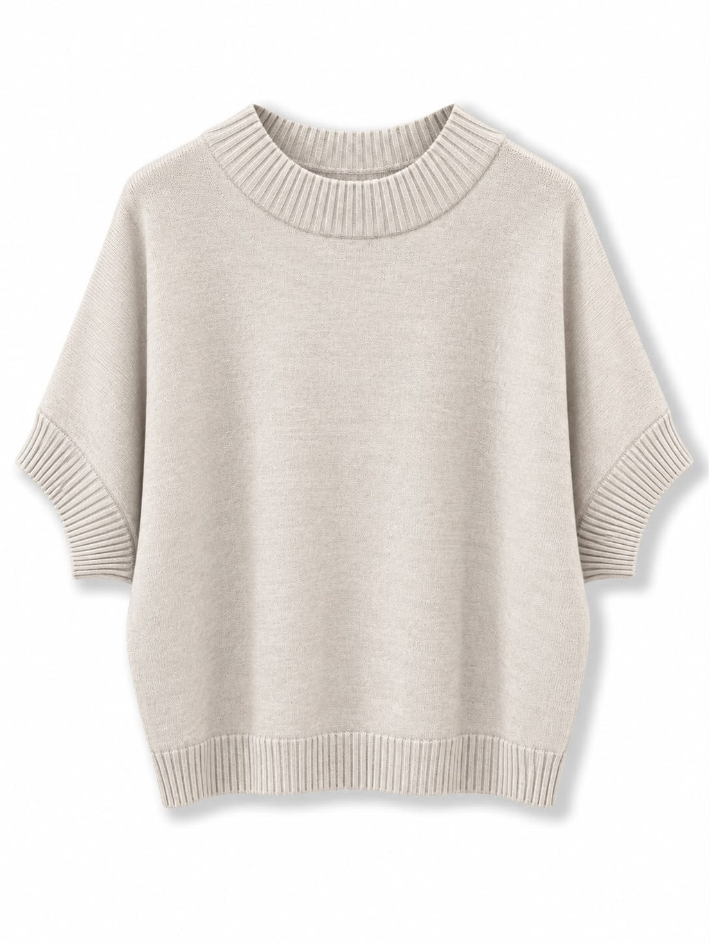 maglione manica corta Beige