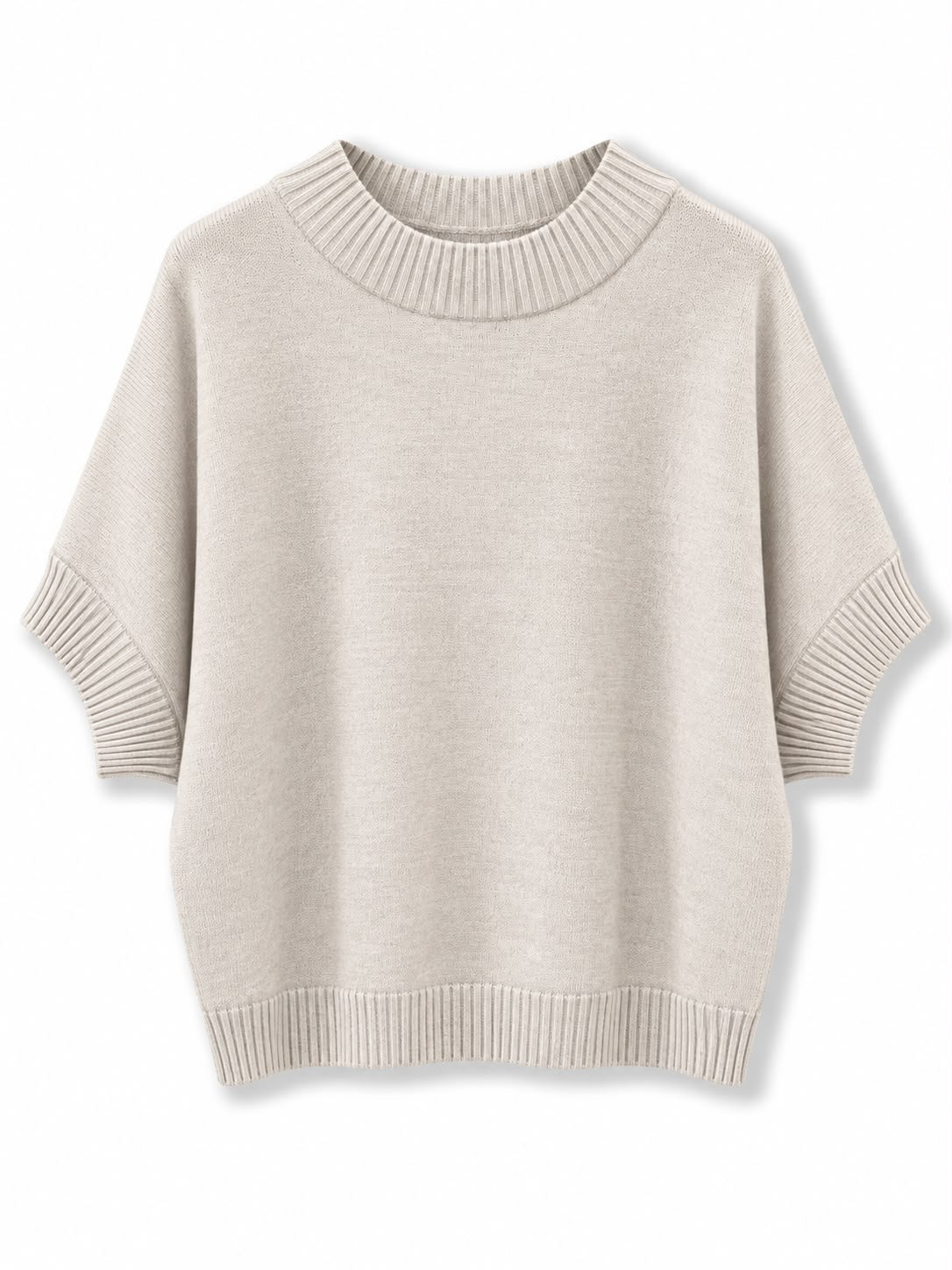 maglione manica corta Beige