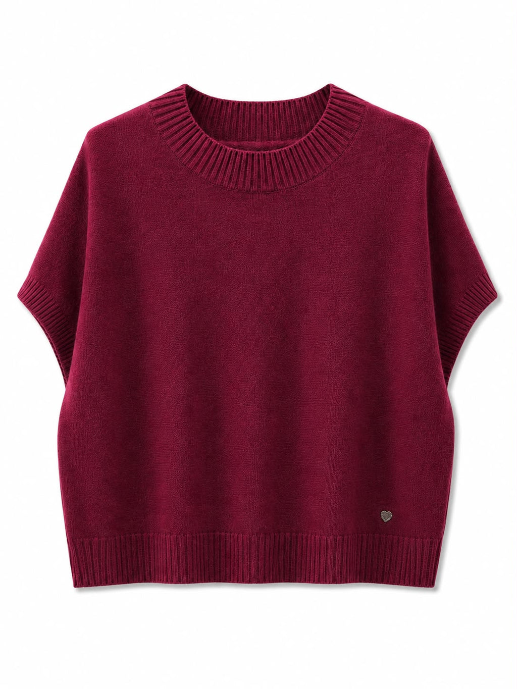 maglione manica corta Bordeaux