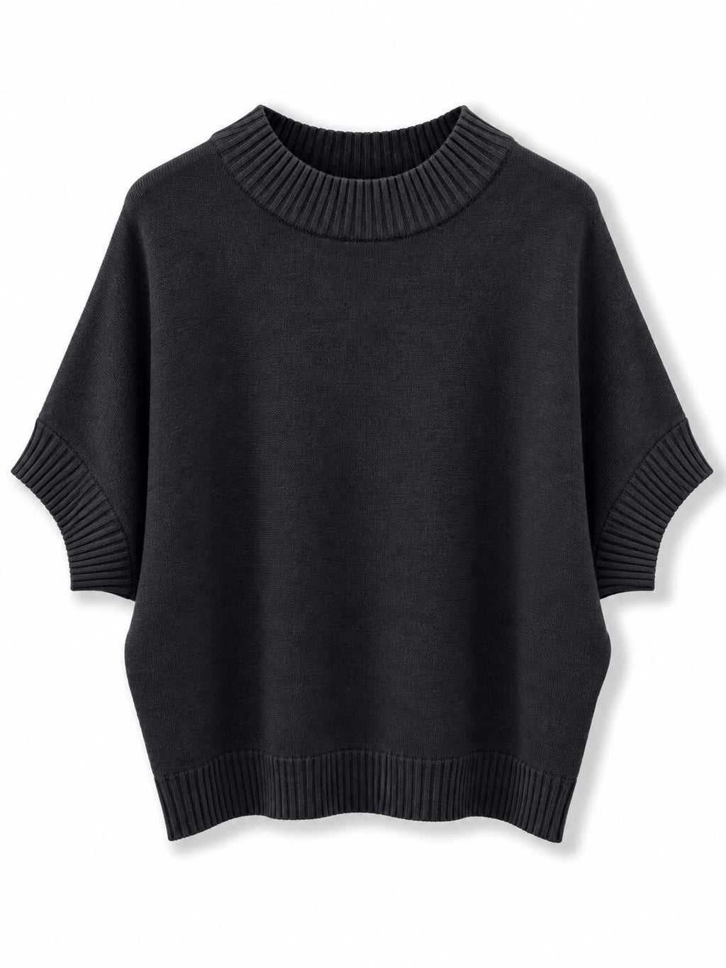 maglione manica corta Nero