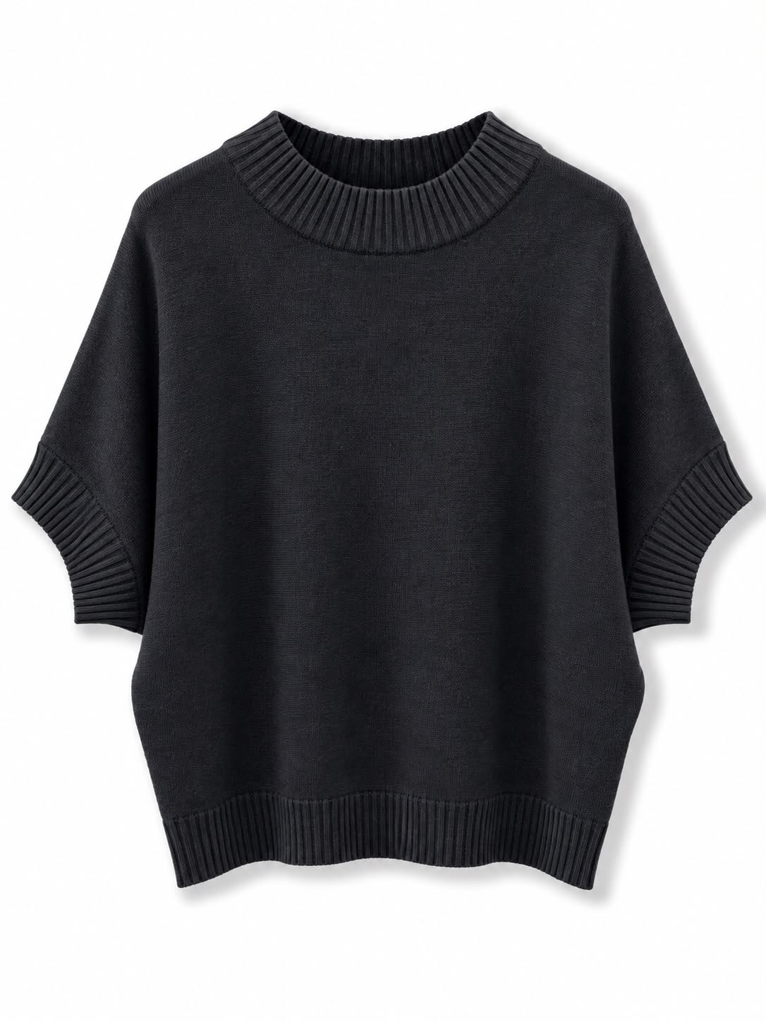 maglione manica corta Nero