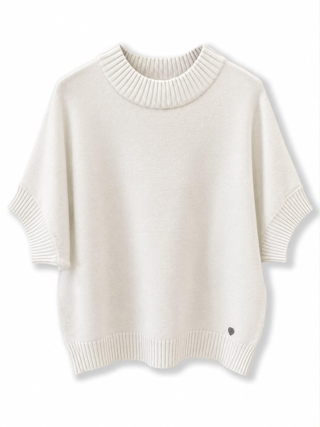 maglione manica corta Panna