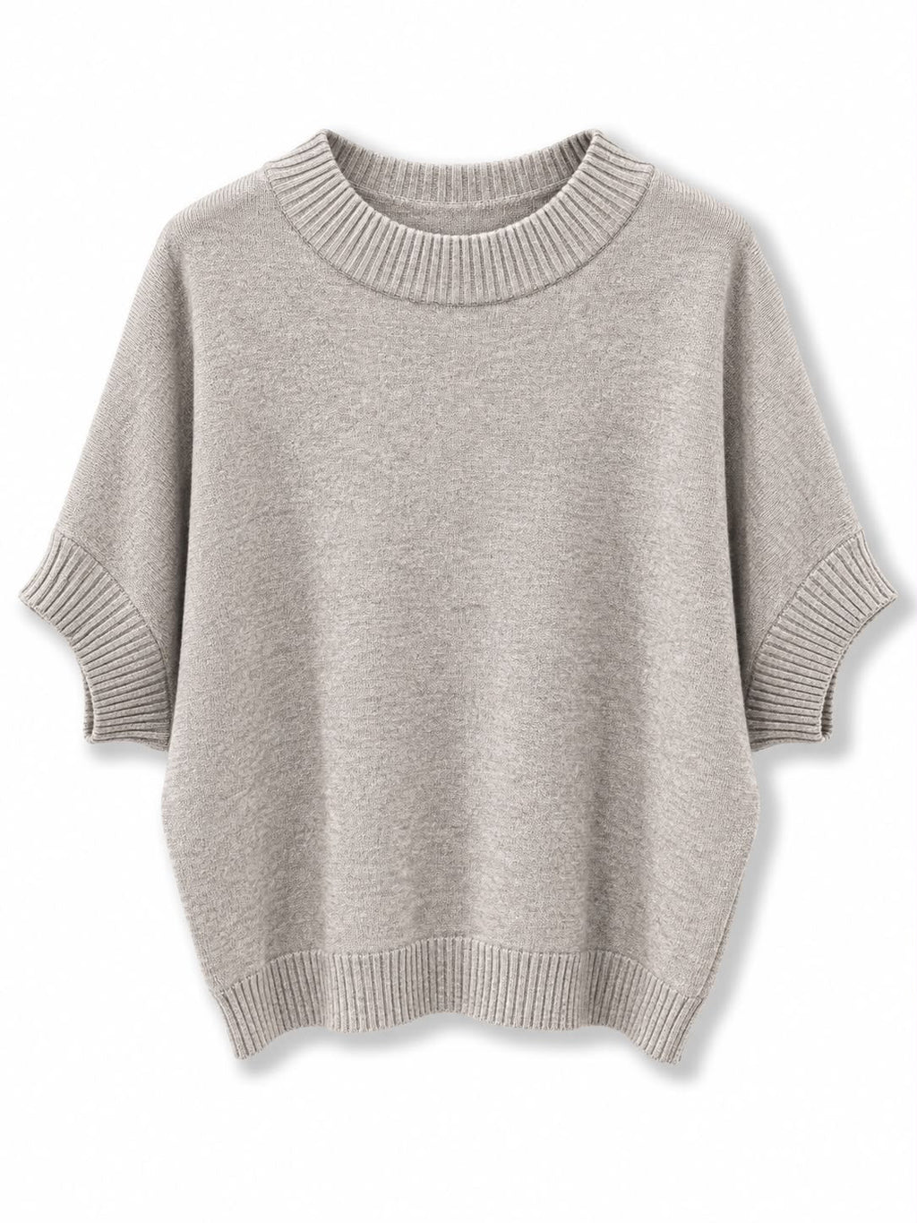 maglione manica corta Tortora