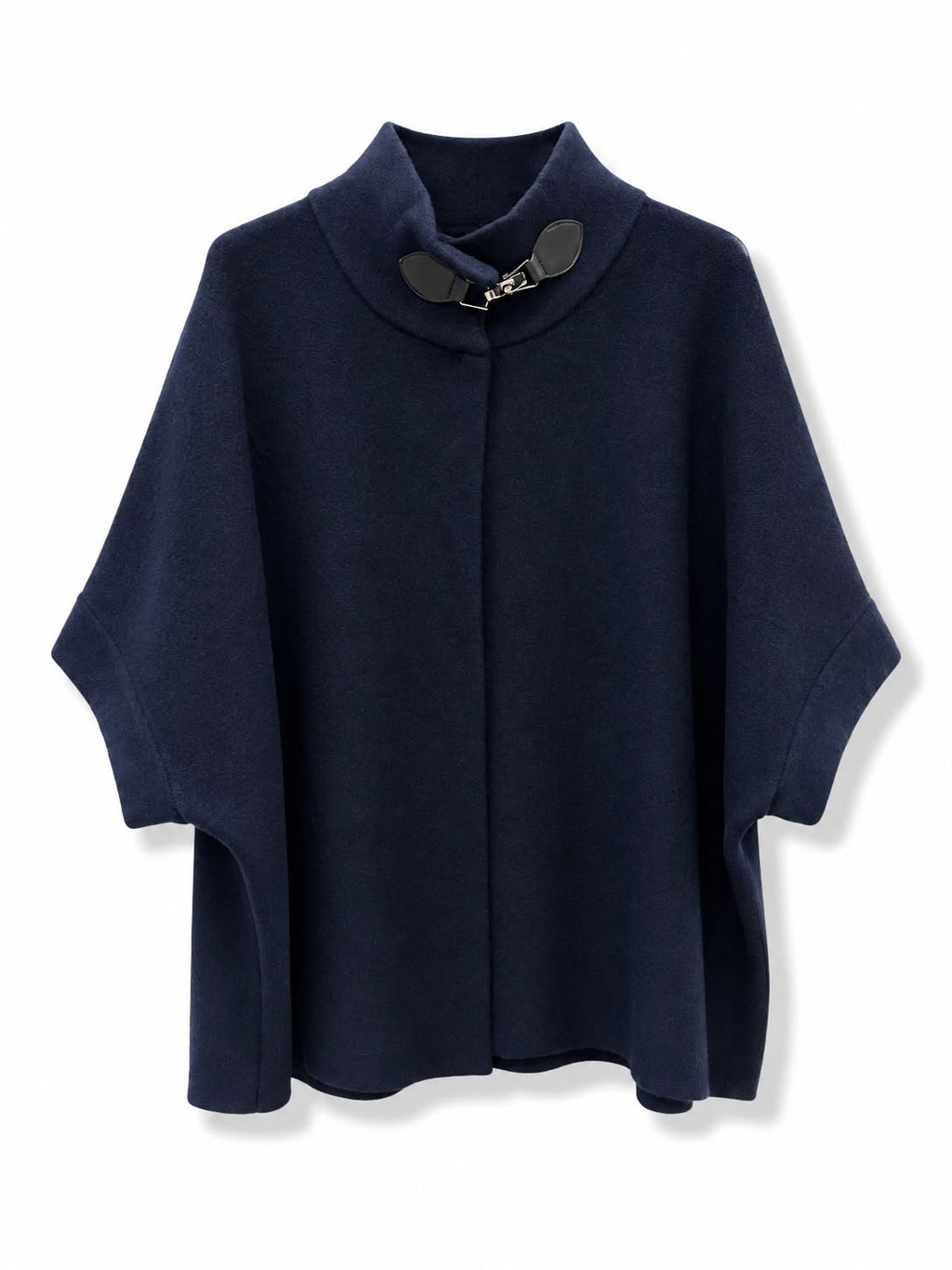 mantella collo alto con chiusura a moschettone Blu
