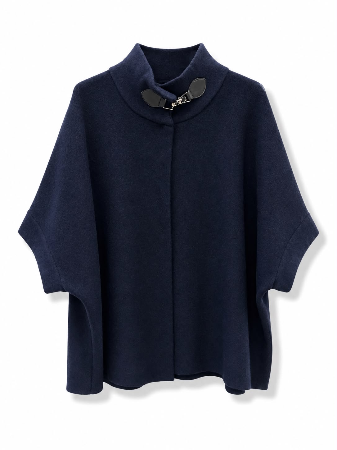 mantella collo alto con chiusura a moschettone Blu
