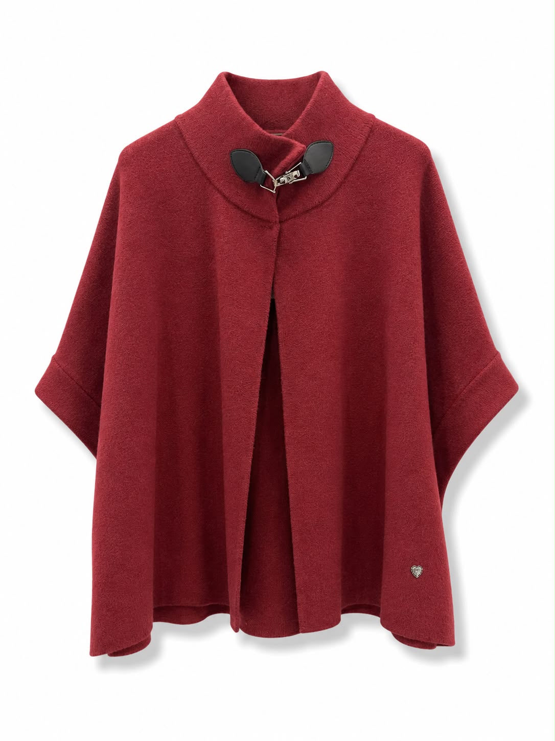 mantella collo alto con chiusura a moschettone Bordeaux