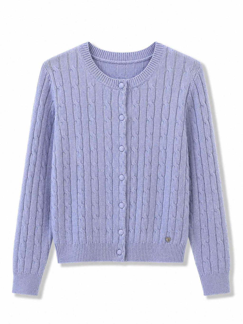 Cardigan trama intrecciata Azzurro
