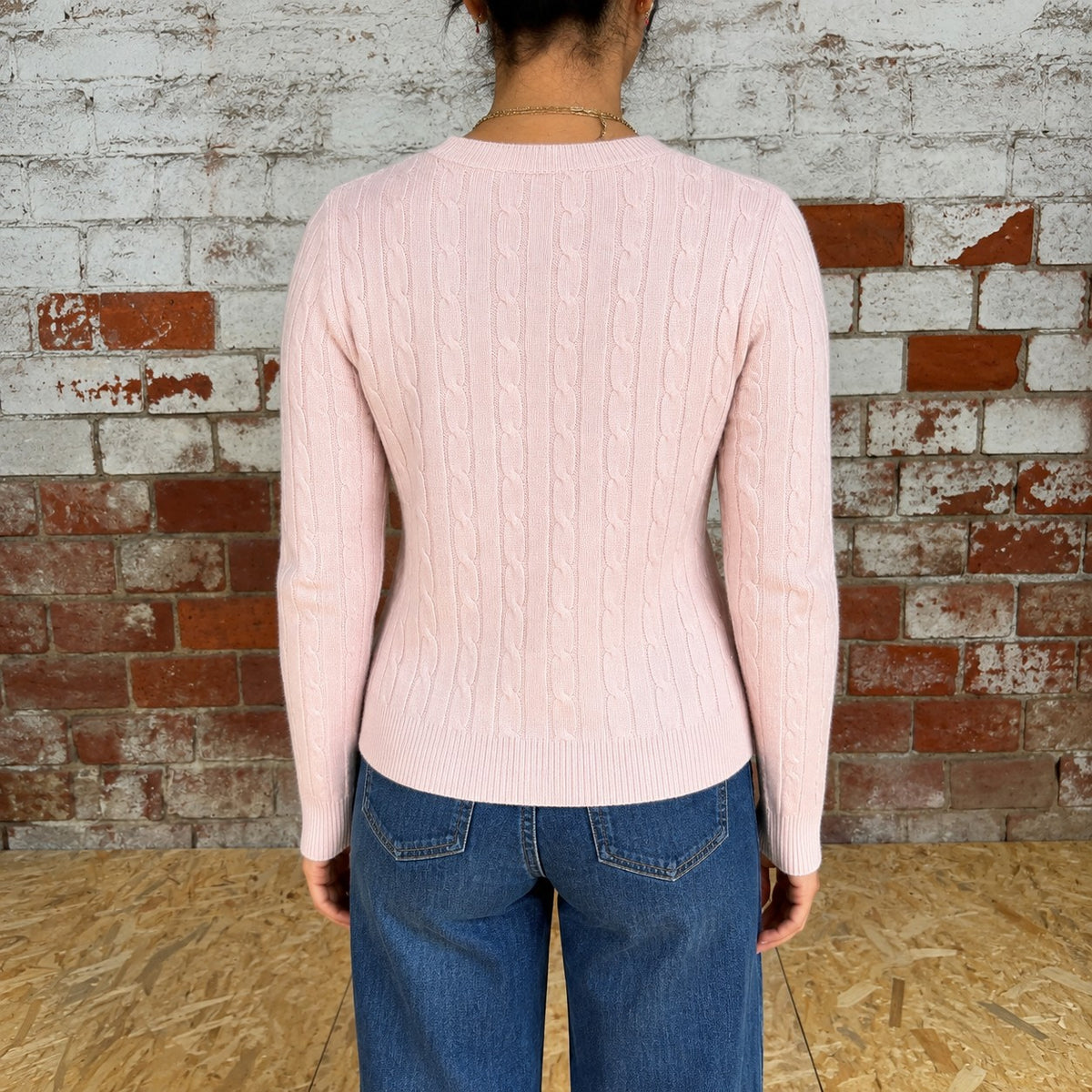 Cardigan trama intrecciata Rosa