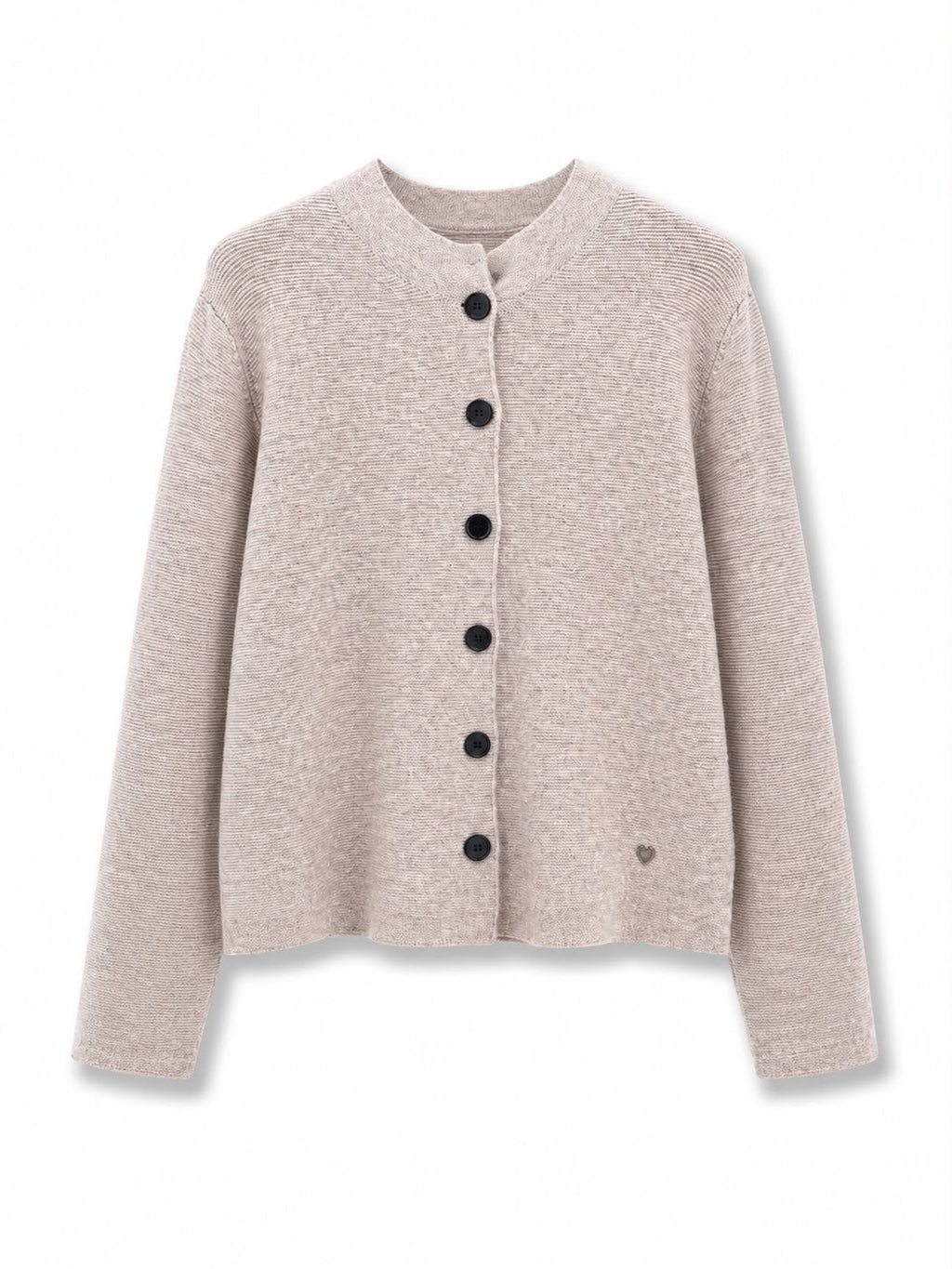 Cardigan lupetto Tortora