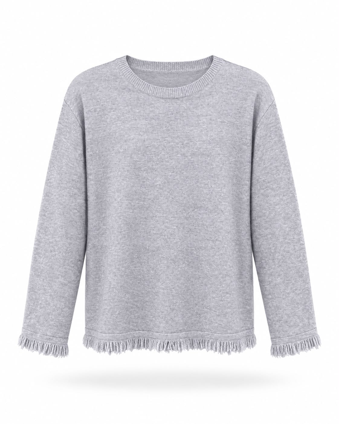 Maglia frange Grigio