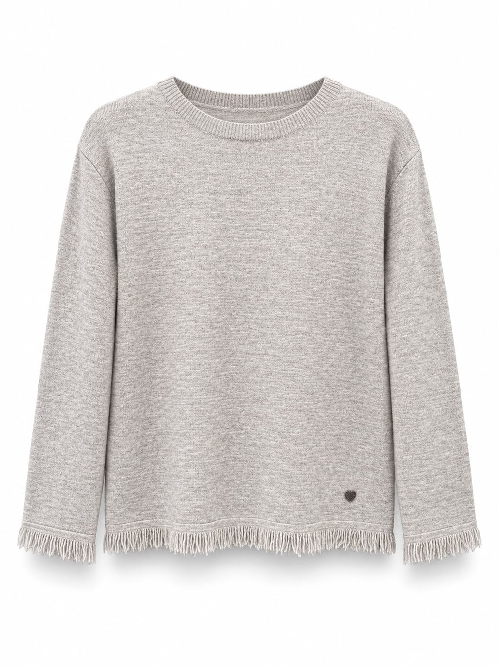 Maglia frange Tortora