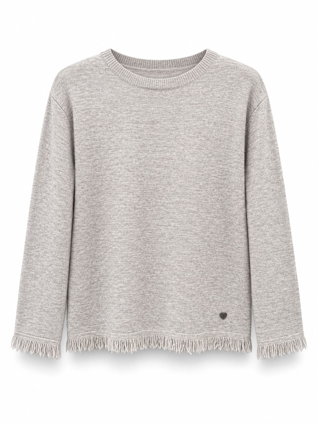 Maglia frange Tortora