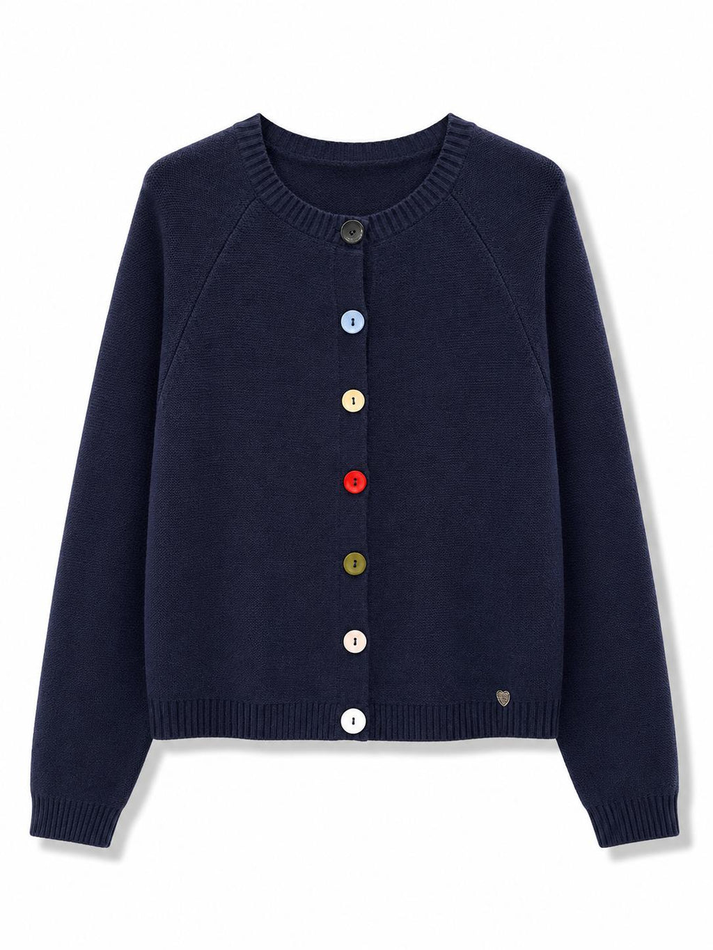 Cardigan con bottoni colorati Blu