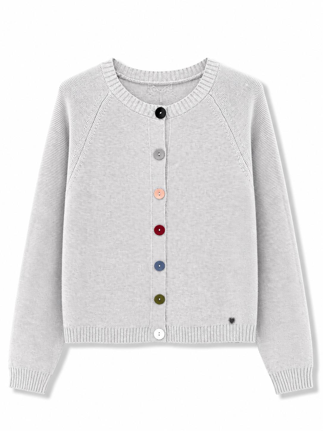 Cardigan con bottoni colorati Perla