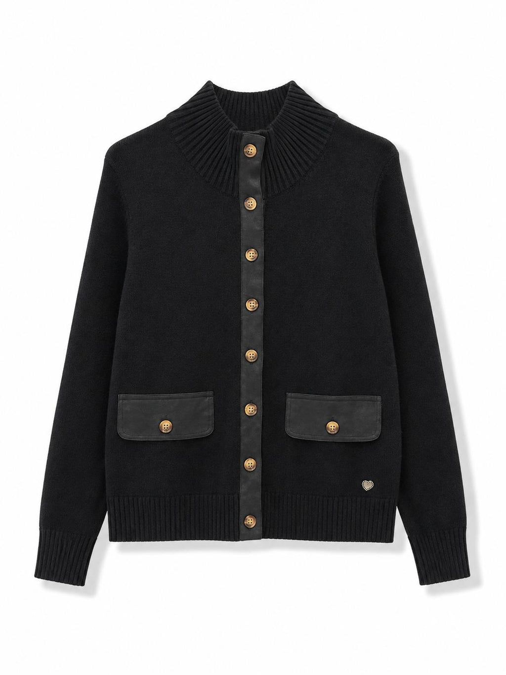 Cardigan a contrasto Nero