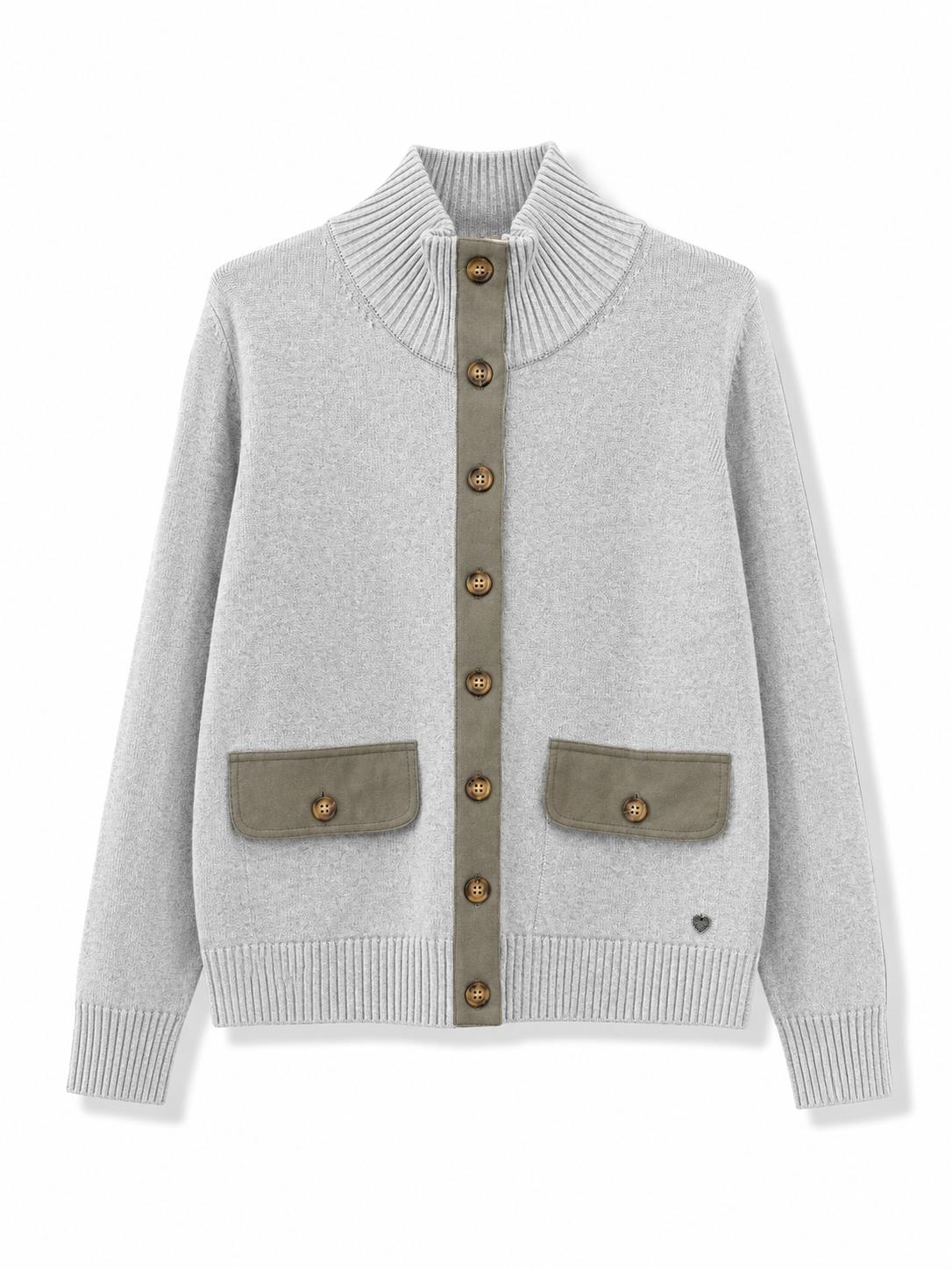 Cardigan a contrasto Perla