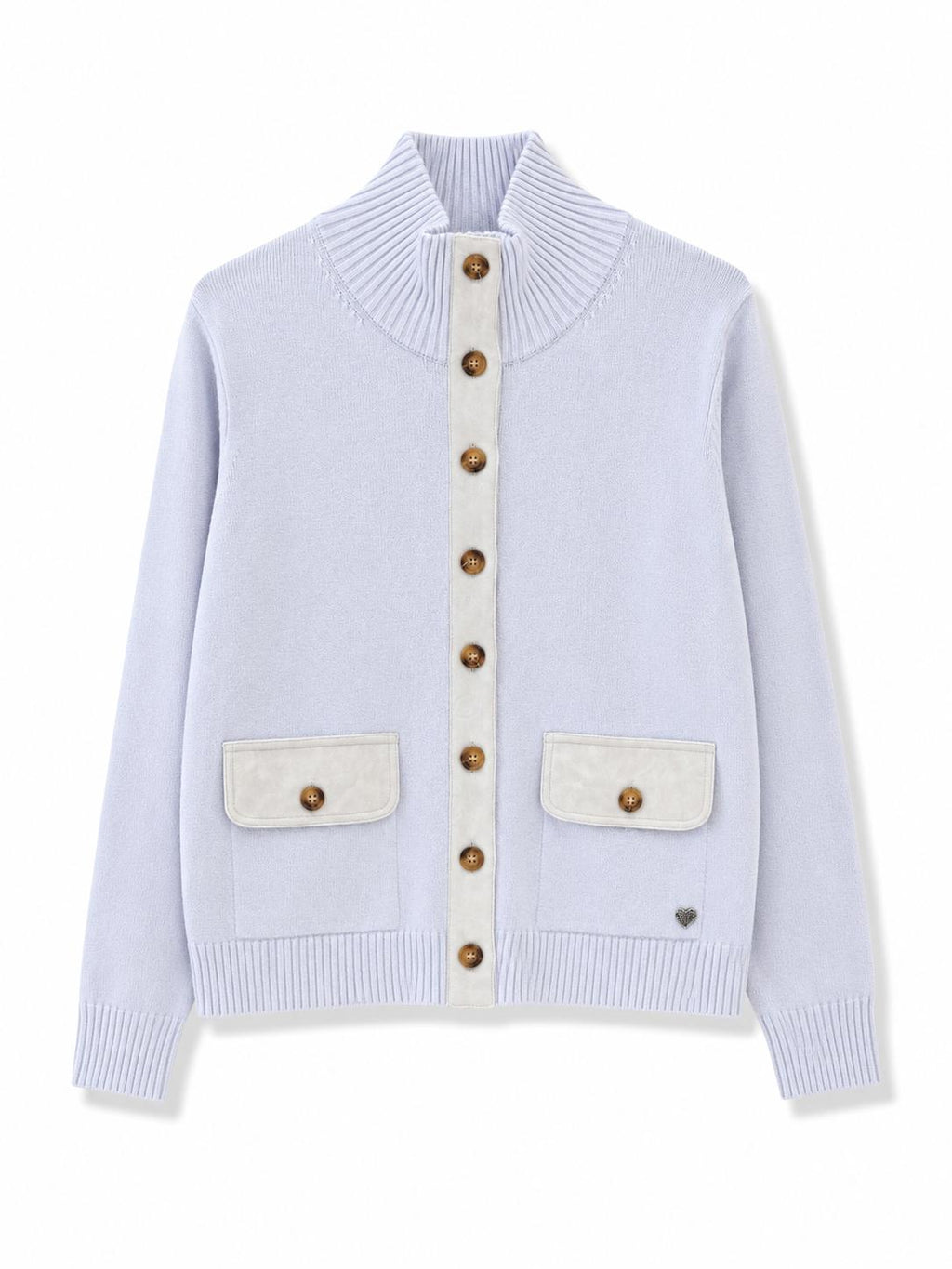 Cardigan a contrasto Polvere