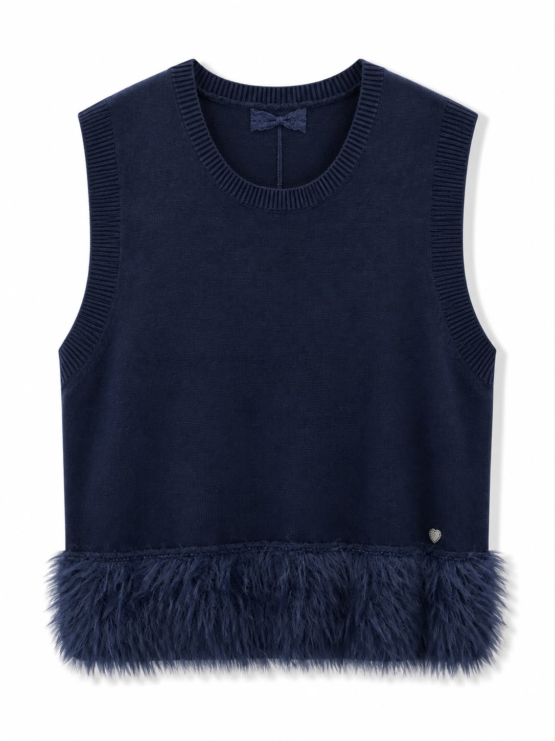 Smanicato con pelosetto sotto Blu