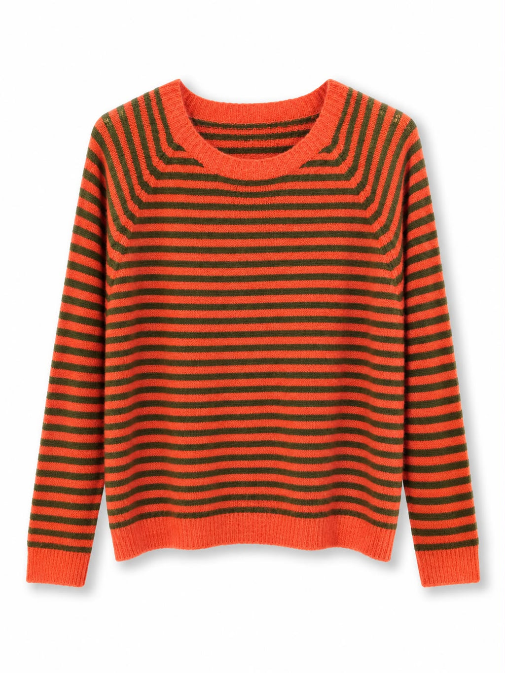 Maglione righe classica Arancione