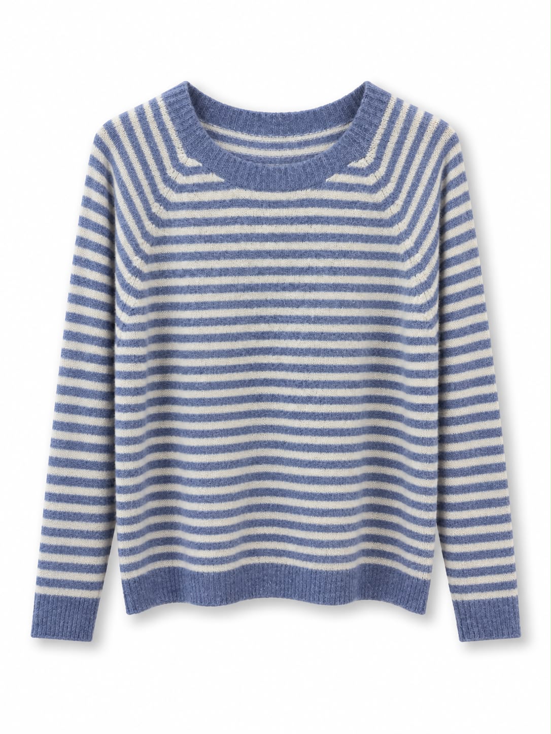 Maglione righe classica Avio